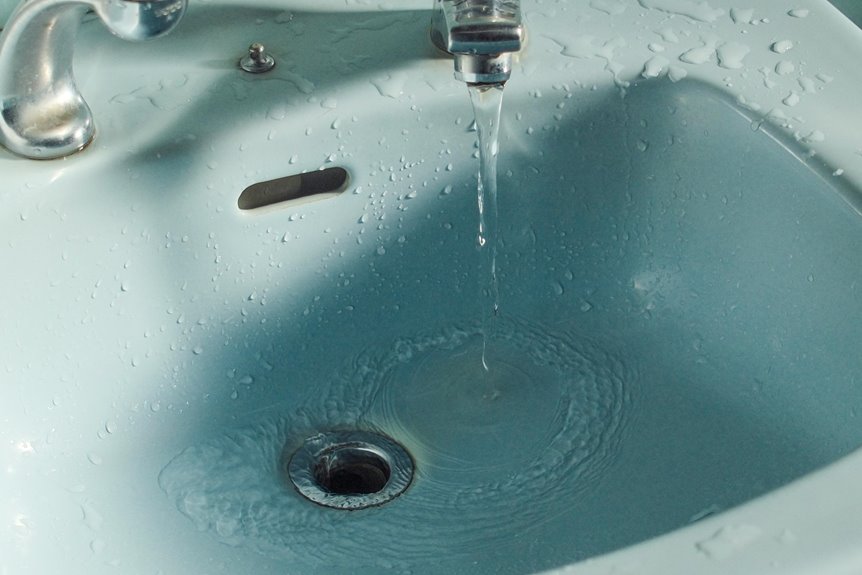 avoid pouring bleach down sink
