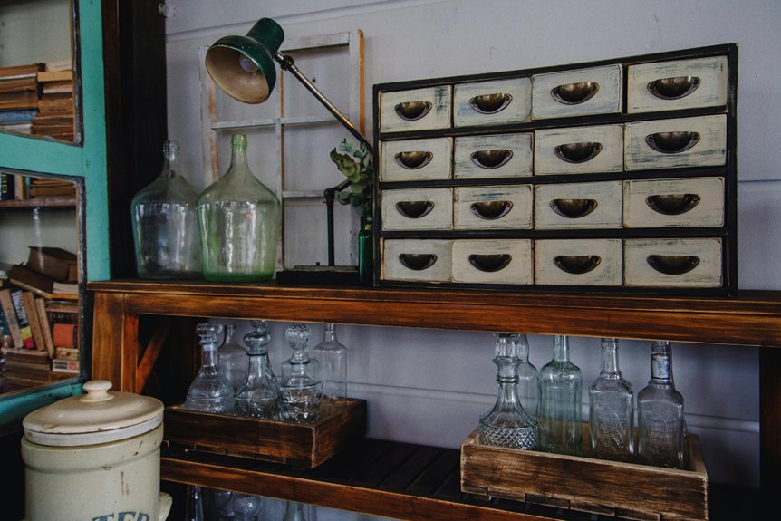 convert hutch into storage display