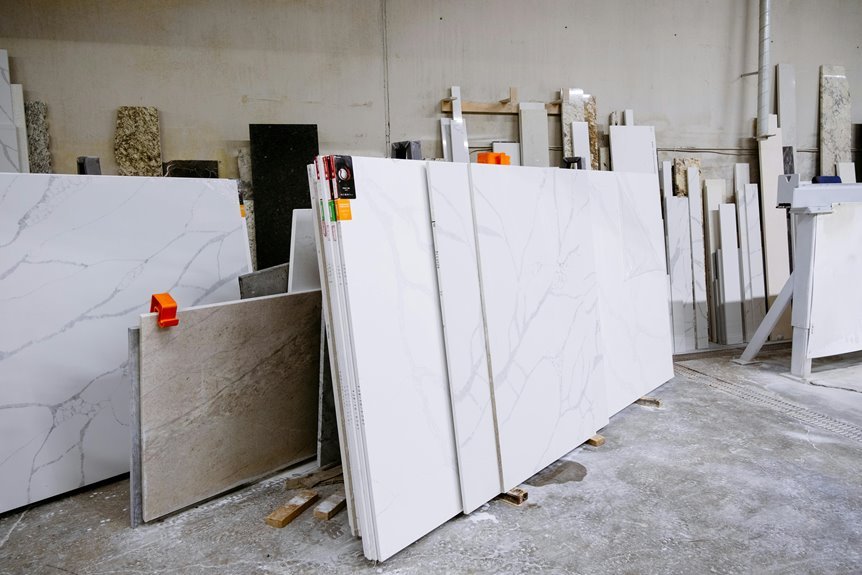 cutting installed granite countertop