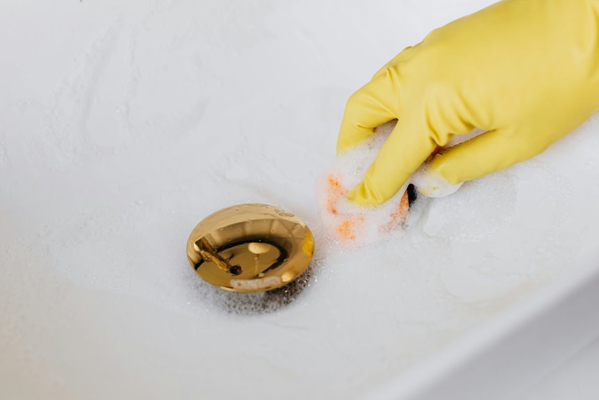 drains clogged by hair