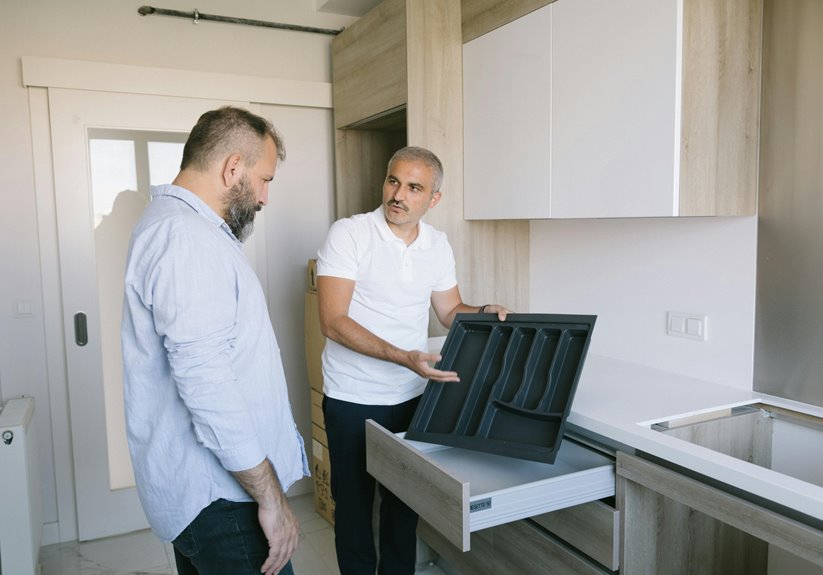 installing ikea kitchen drawer interiors