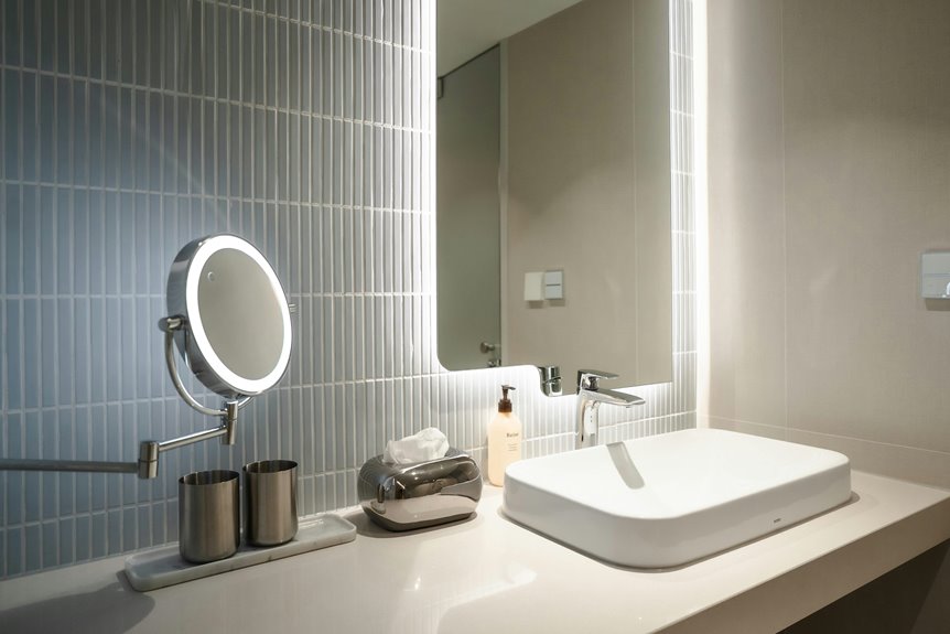 installing led backlit mirror
