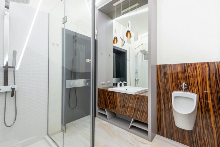 pouring urine down sink