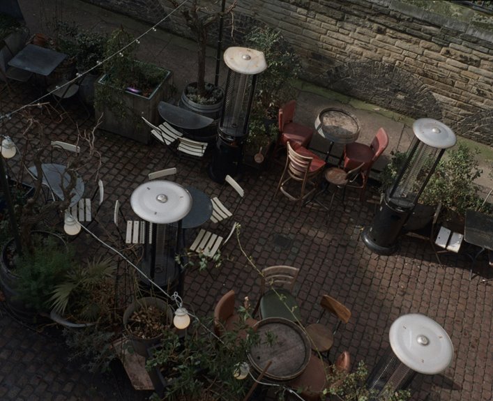 trim patio string lights